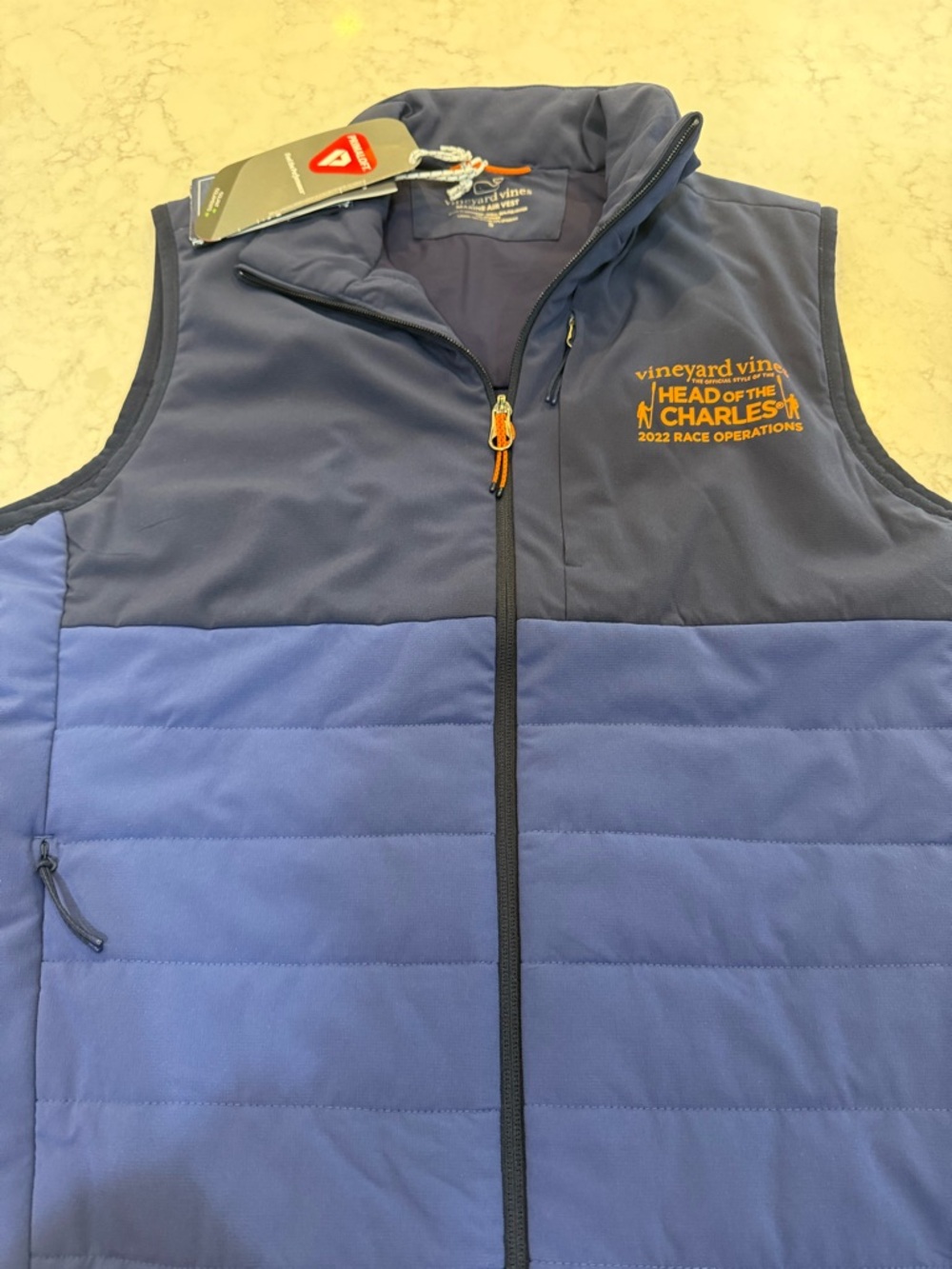 Vineyard Vines Navy Quilted Marine Air Vest
